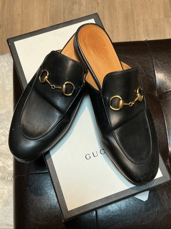 Gucci Shoes - Gucci Princeton Leather Horsebit mules
